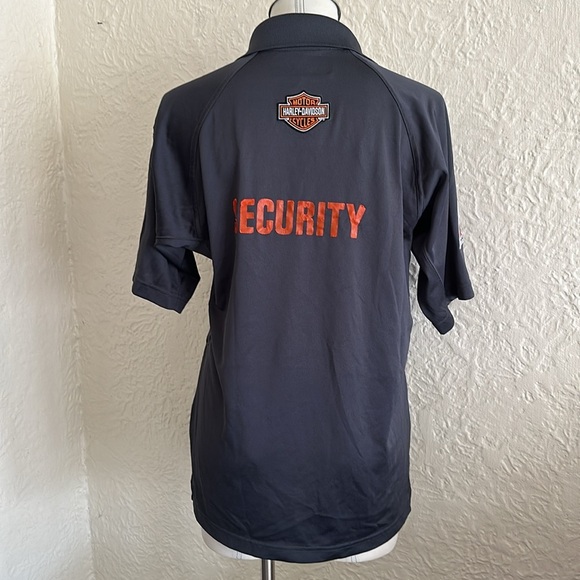 Other - Harley-Davidson Genuine Work Wear Gray Polo Shirt Security 1 Logo